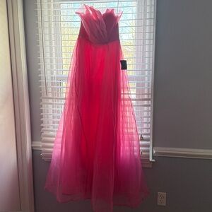 Lulu's Strapless Pink Dress